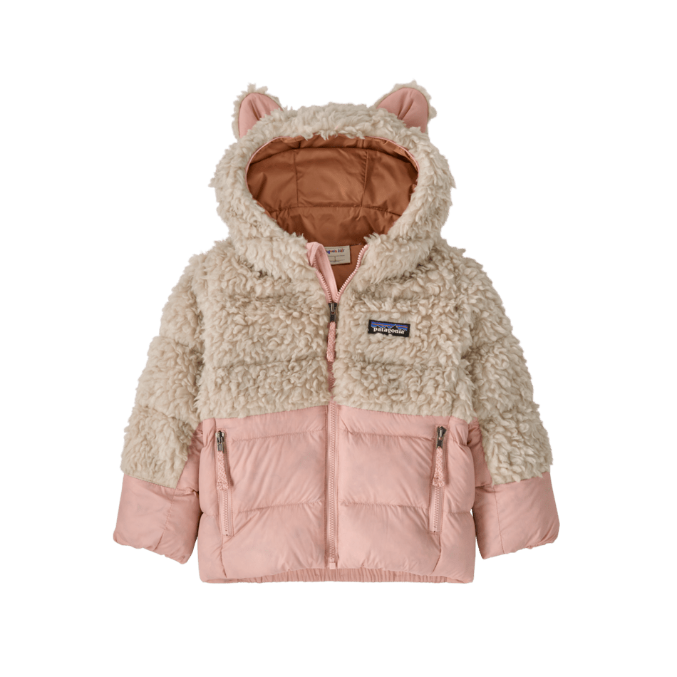 Fall 2024 Patagonia Baby Hi-Loft Furry Friends Jacket Baby Jacket Patagonia Mallow Pink 6 Months