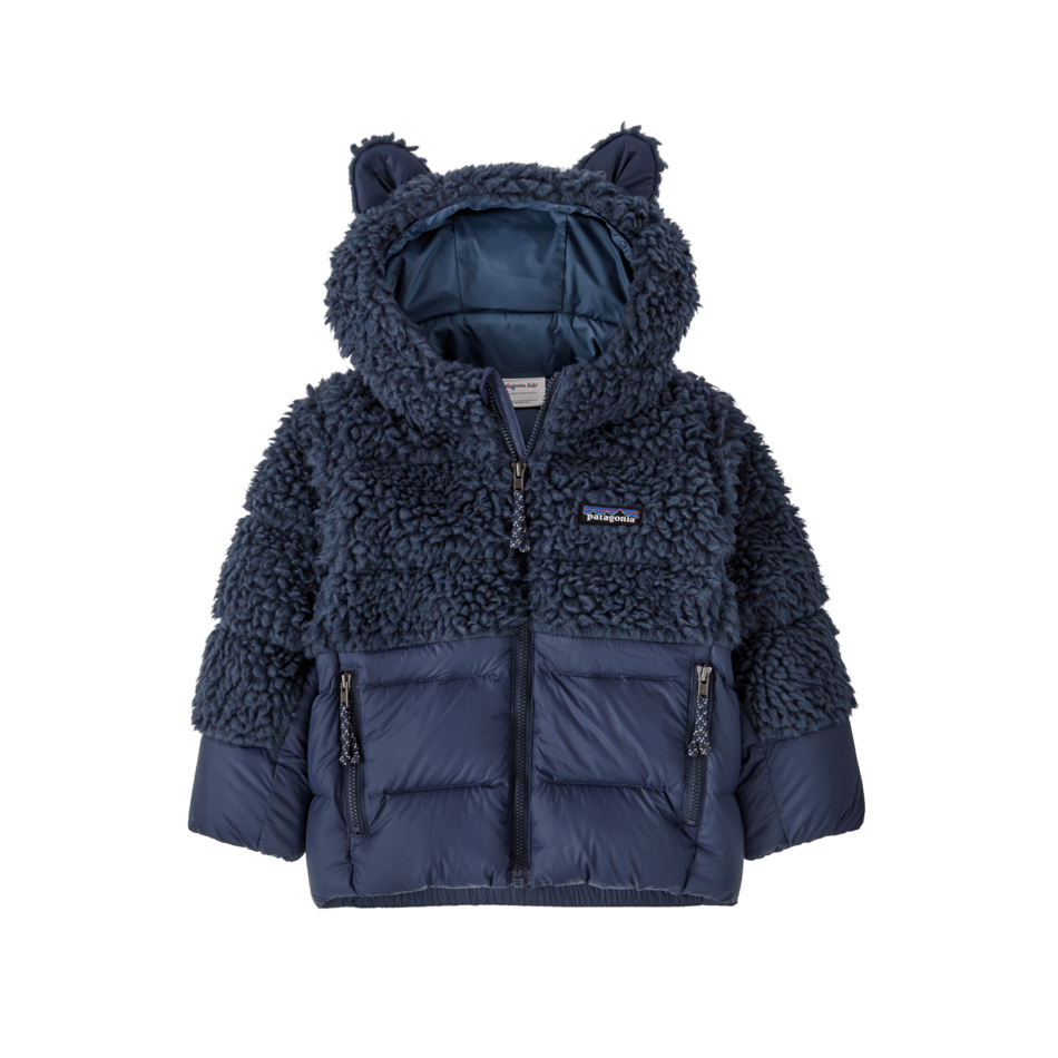 Fall 2024 Patagonia Baby Hi-Loft Furry Friends Jacket Baby Jacket Patagonia New Navy 6 Months
