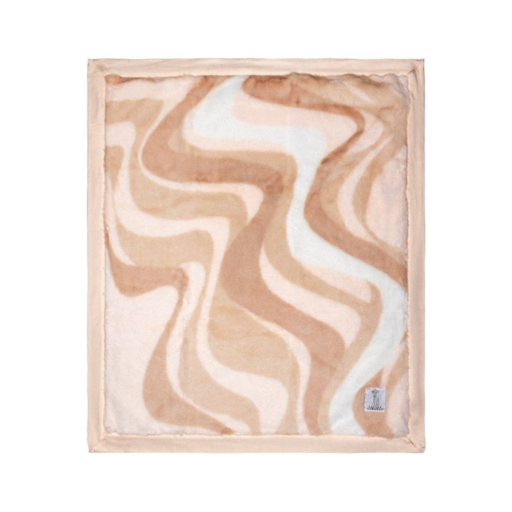 Little Giraffe Luxe™️ Coastal Calm Baby &amp; Toddler Blanket Baby Blanket Little Giraffe Sandstone Swirl