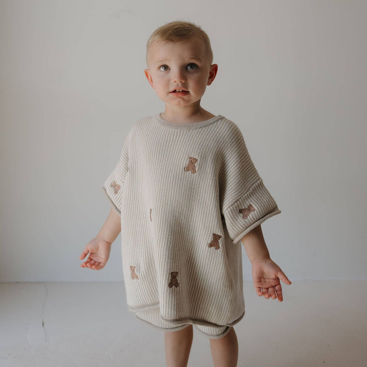 Knit Short Set | Teddy Forever French Baby