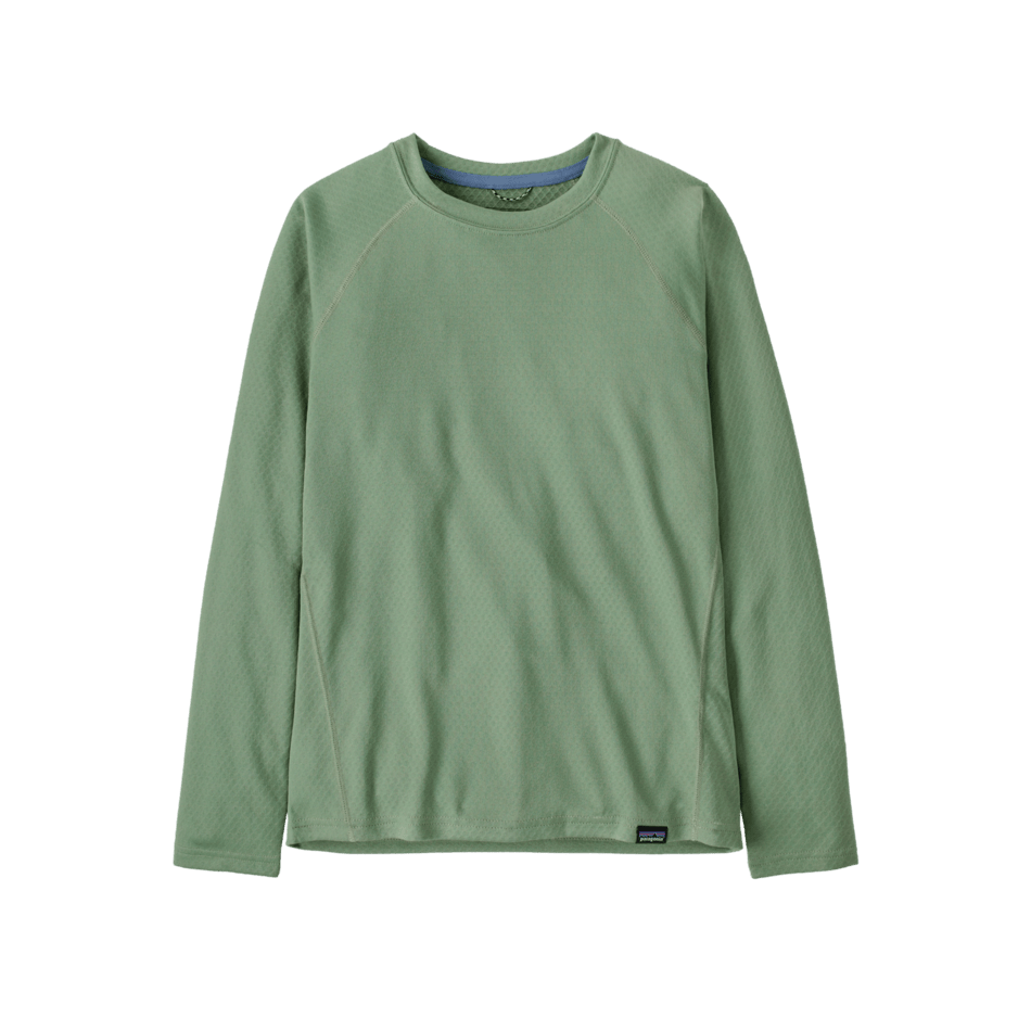 Fall 2025 Patagonia K's Cap MW Crew Base Layer Patagonia Ellwood Green X Small