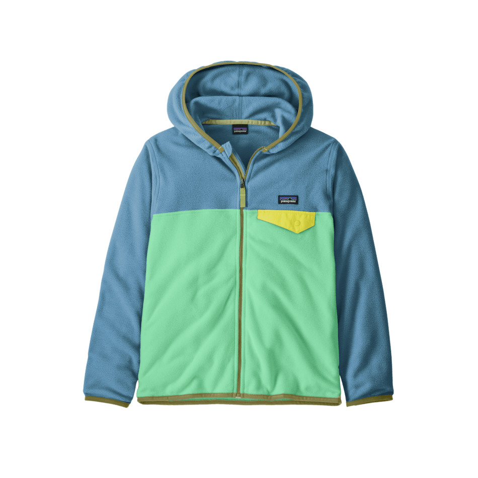 Patagonia Spring 2026 Kids' Micro D® Snap-T® Fleece Jacket Kid's Jacket Patagonia Early Teal w/ Shore Blue X-Small