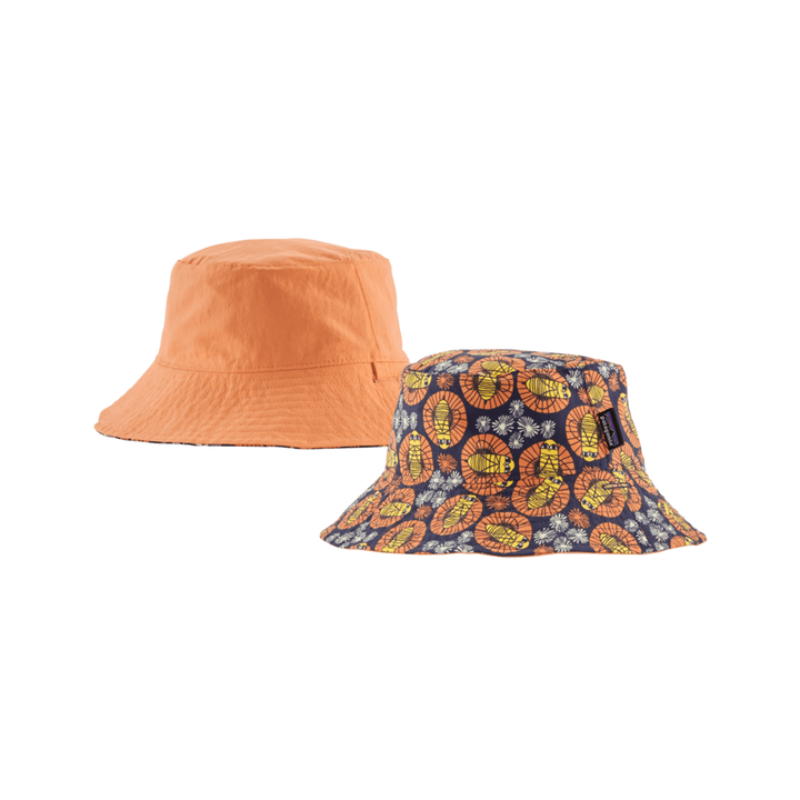 Spring 2025 Patagonia Baby Sun Bucket Hat Baby & Toddler Hats Patagonia Bee You- New Navy 3M