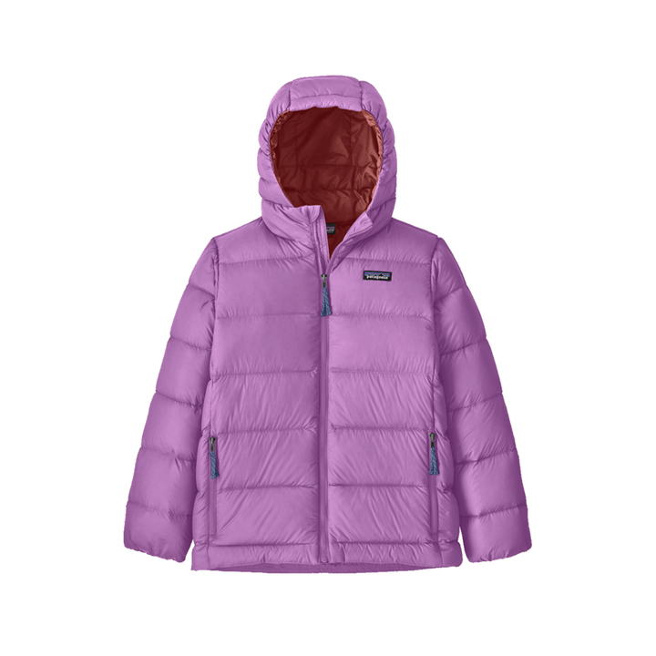 Fall 2025- Patagonia Kid's Hi-Loft Down Sweater Hoody Kids Jacket Patagonia Brisk Purple X Small
