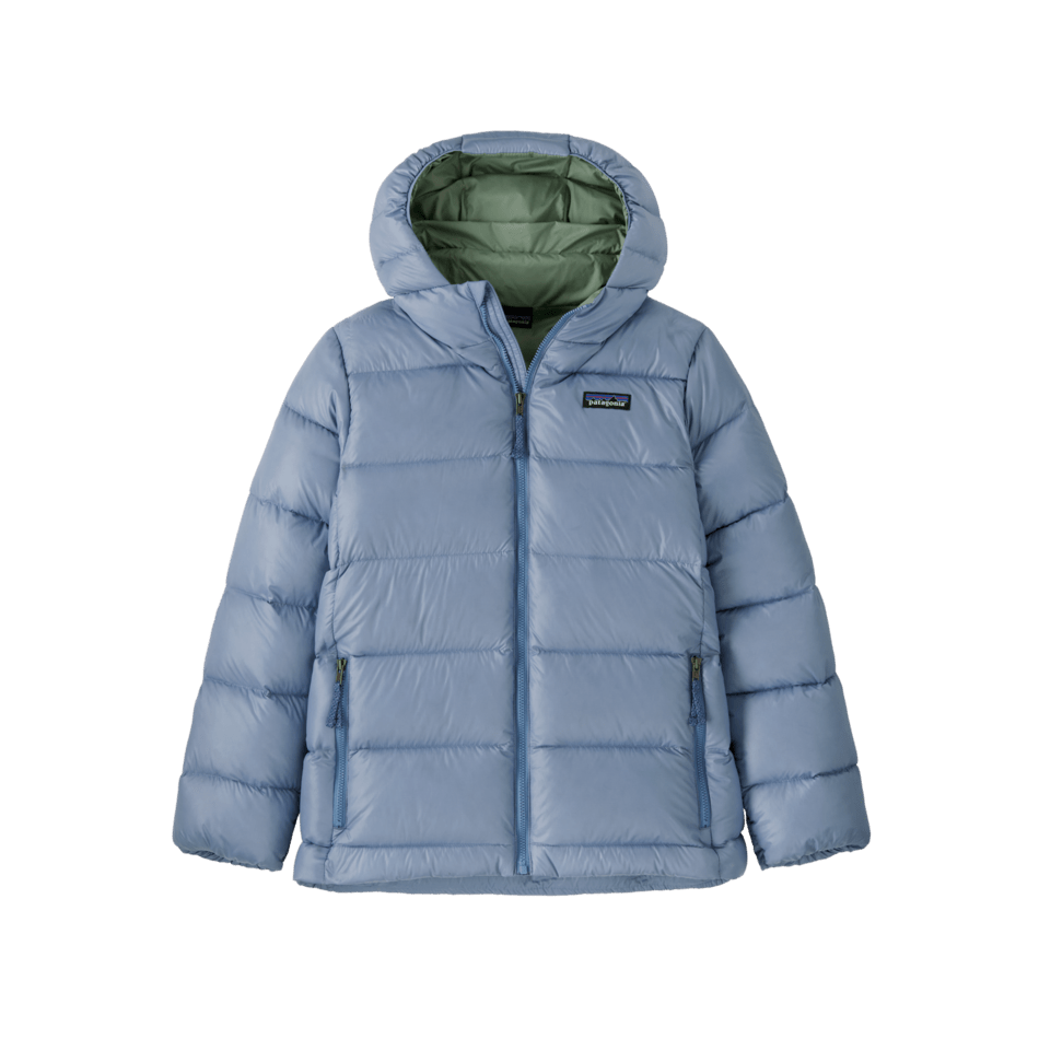 Fall 2025- Patagonia Kid's Hi-Loft Down Sweater Hoody Kids Jacket Patagonia Barnacle Blue X Small