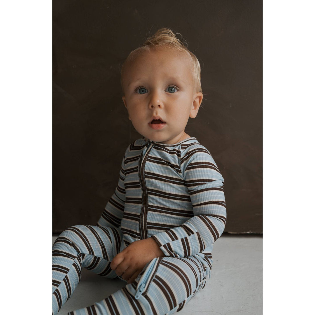 Forever French - Bamboo Zip Pajamas Dean Pajamas Forever French Baby