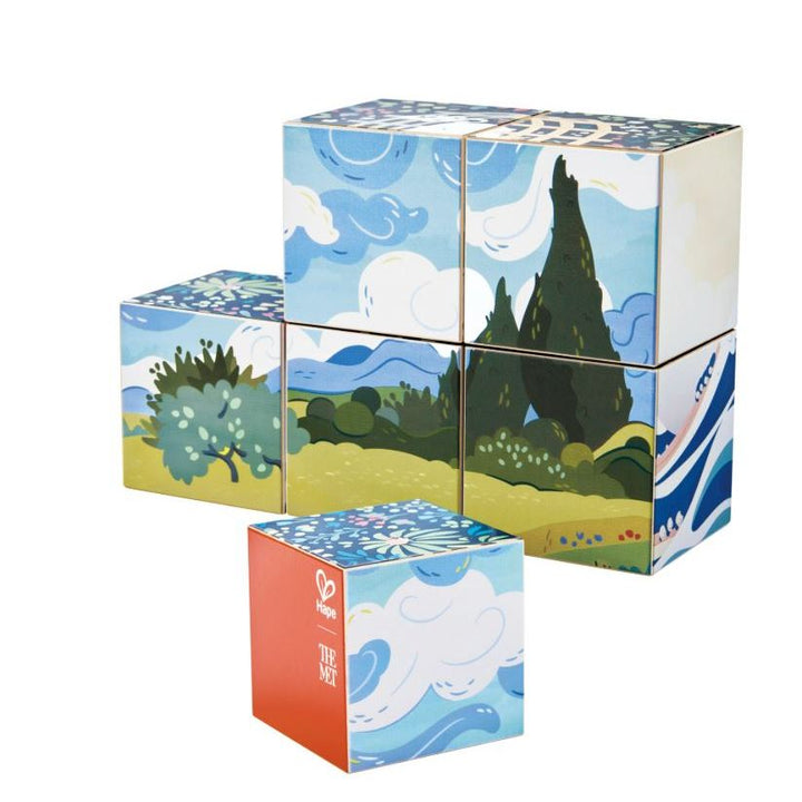 Hape - The Met - 6-in-1 Art Puzzle Cubes Building Sets Hape