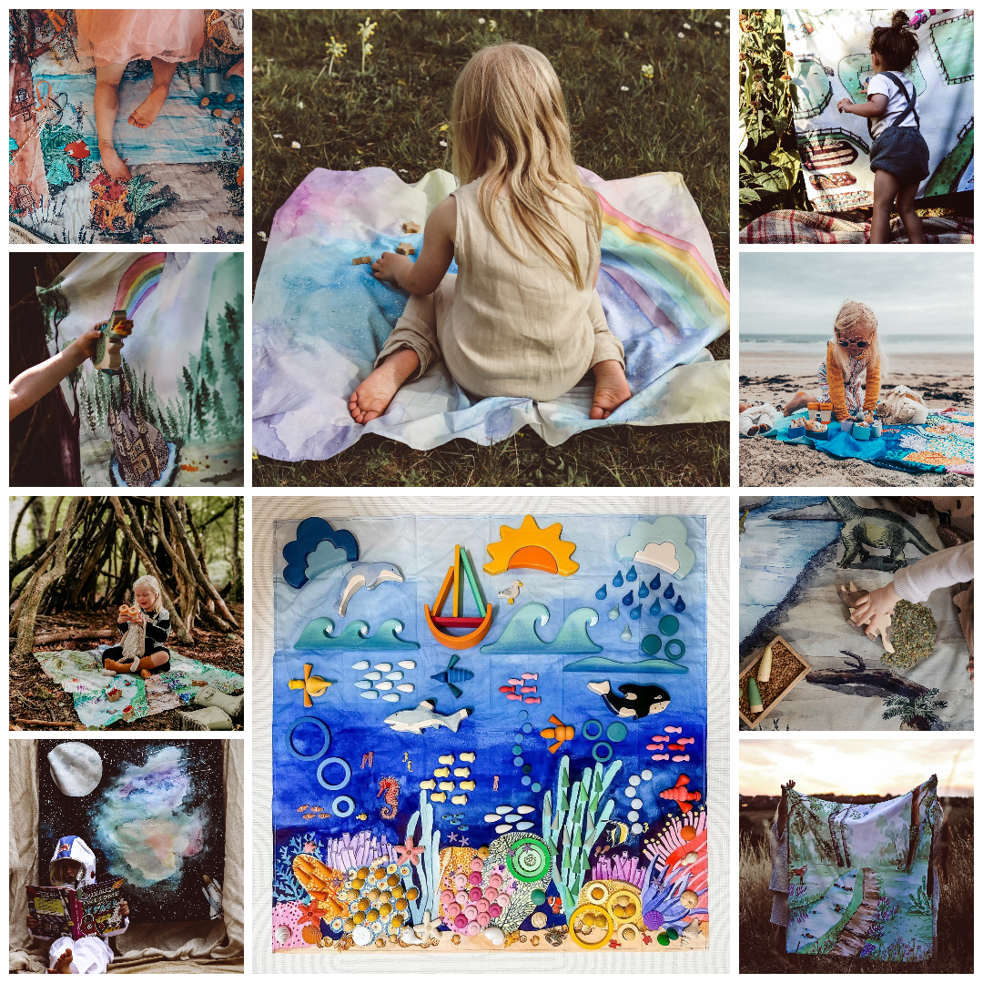 Wonderie Arctic Play Cloth – Eco-Friendly Organic Toy for Sensory Fun Play Mats The Wonderie - Organic Cotton Play Cloths