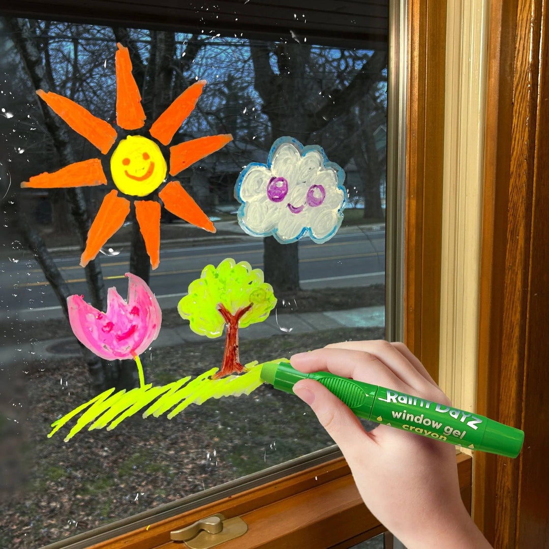 Ooly Rainy Dayz Window Gel Crayons - Set of 10 Crayons Ooly