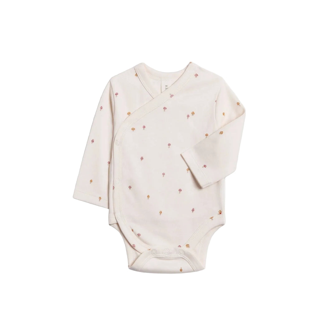 Colored Organics Kai Kimono Bodysuit - Mushroom Bodysuit Colored Organics