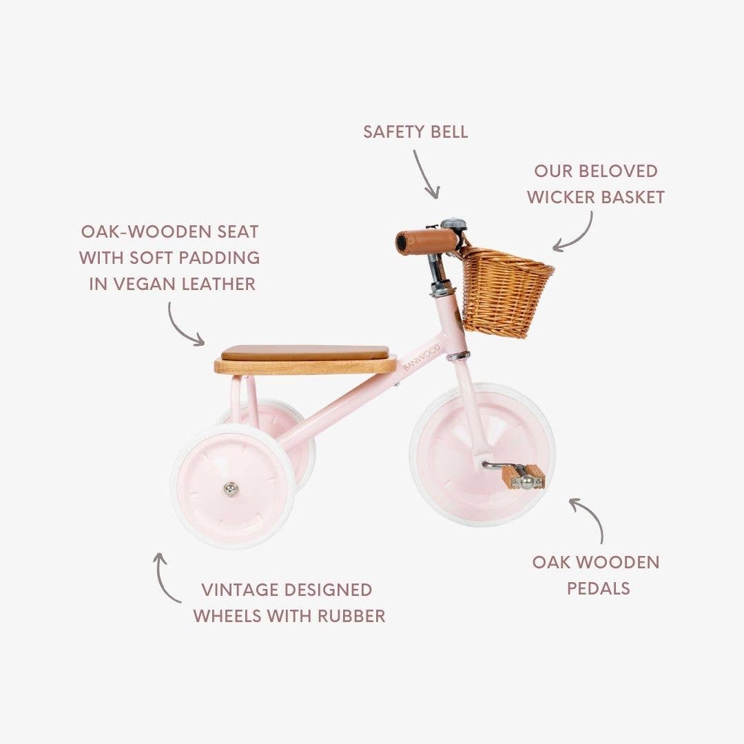 Banwood Tricycle Vintage - Pink Tricycle Banwood