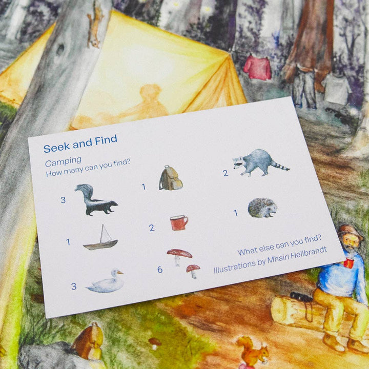 Camping Seek &amp; Find Playsilk