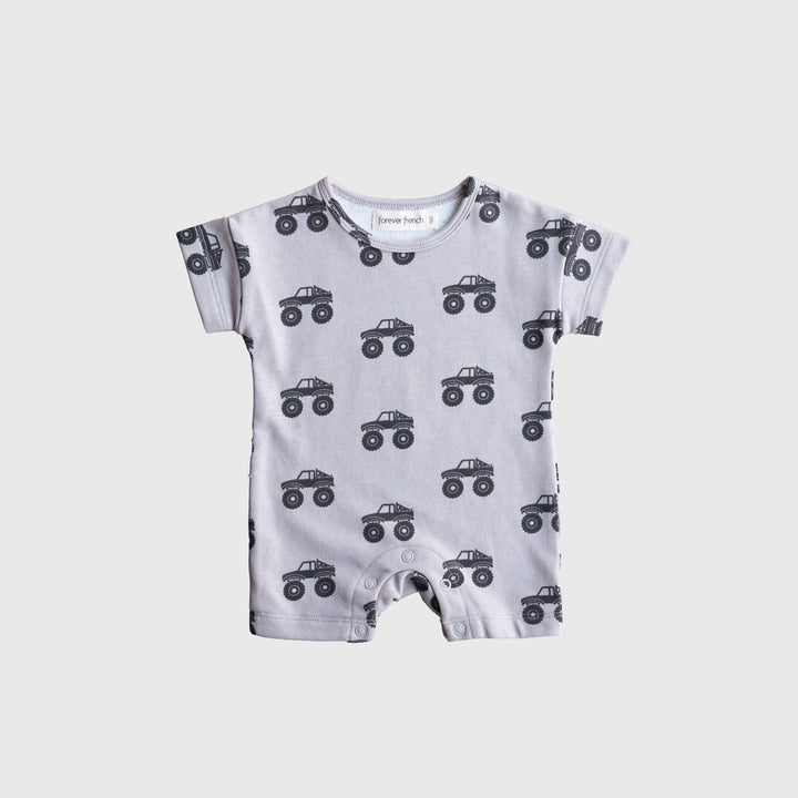 Forever French Terry Romper | Monster Truck
