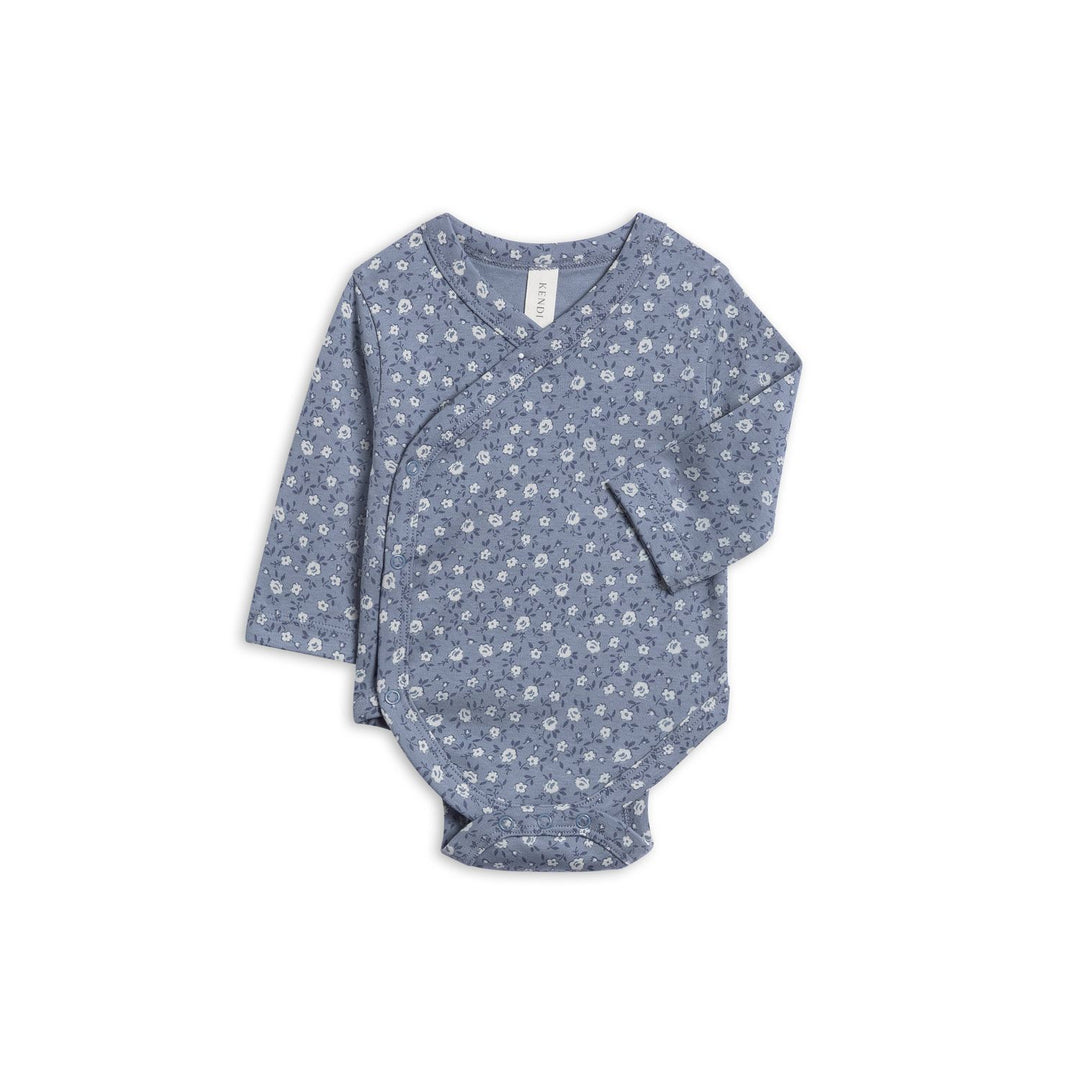 Colored Organics Kai Kimono Bodysuit - Millie Floral