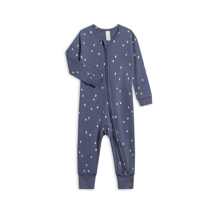 Colored Organics Zuno Footless Zipper Sleeper - Half Moon