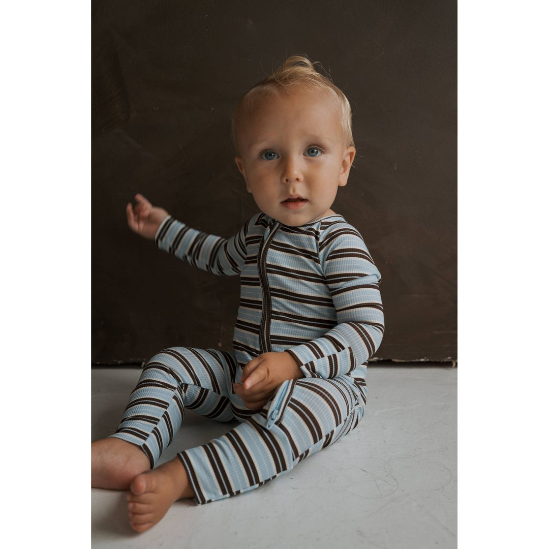 Forever French - Bamboo Zip Pajamas Dean Pajamas Forever French Baby