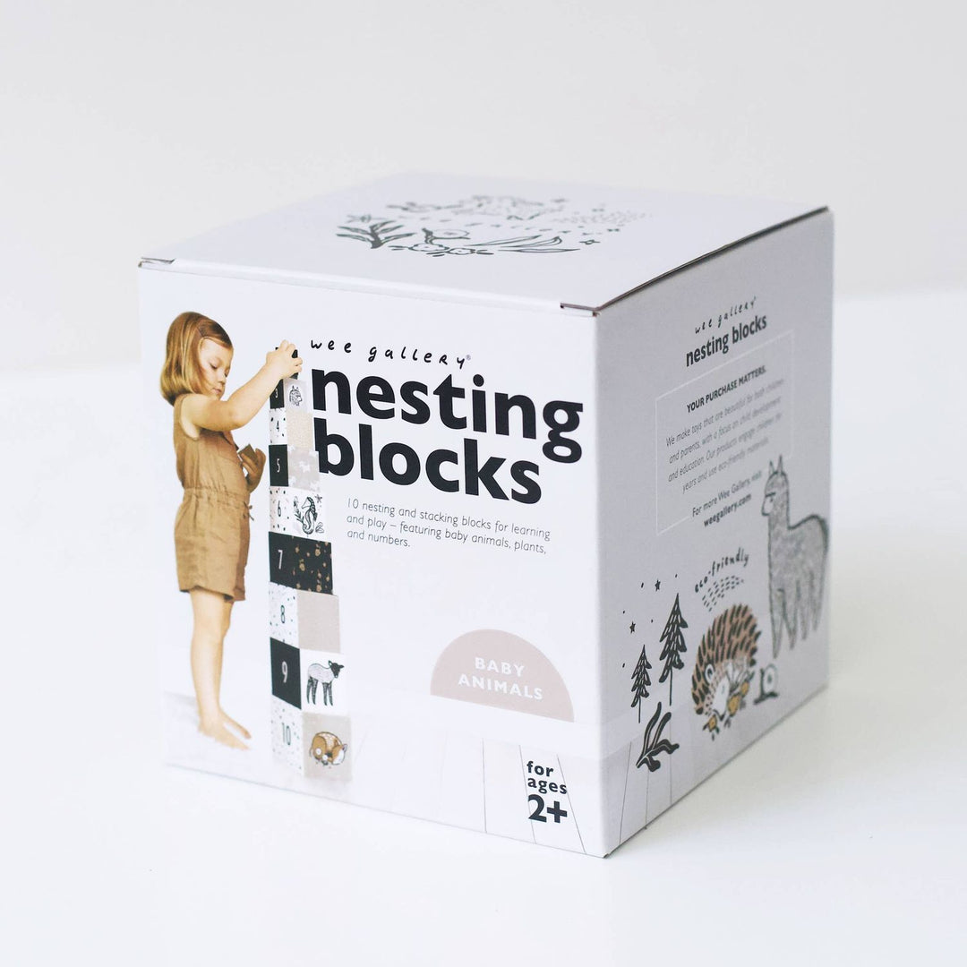Wee Gallery Nesting Blocks - Baby Animals