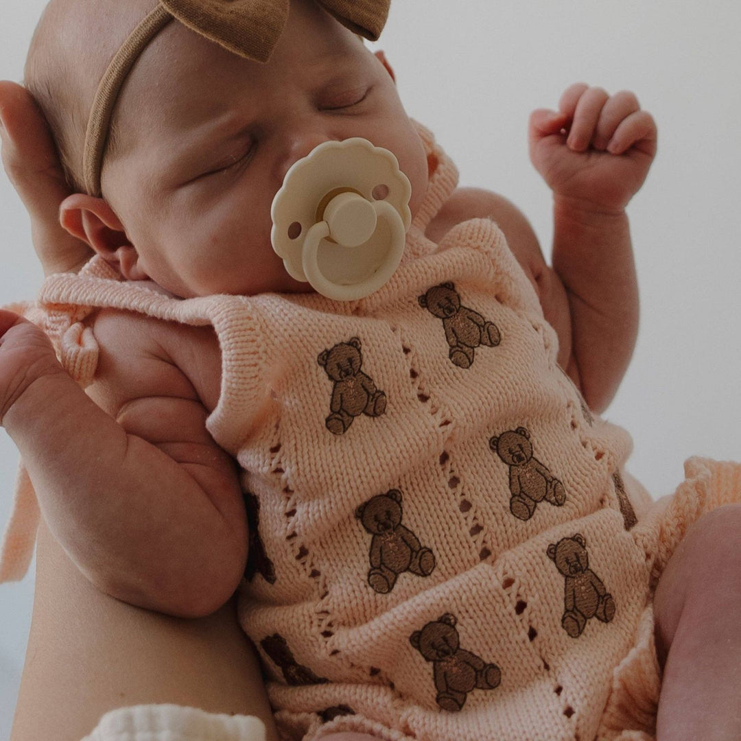 Knit Ruffle Romper | Lottie Forever French Baby