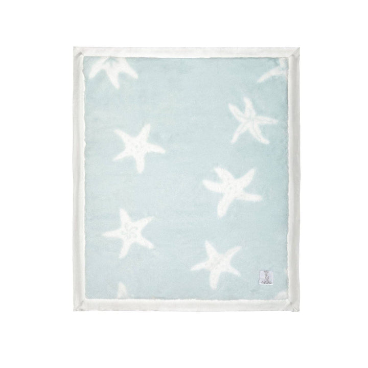 Little Giraffe Luxe™️ Coastal Calm Baby &amp; Toddler Blanket Baby Blanket Little Giraffe Coastal Starfish