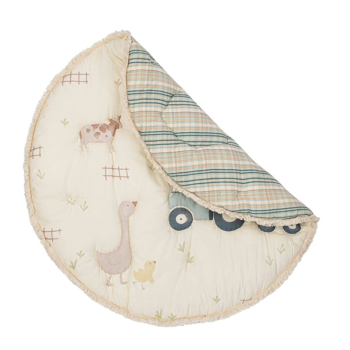 Crane Baby Charlie Farmhouse Quilted Play Mat Baby Toys & Play Mats Crane Baby