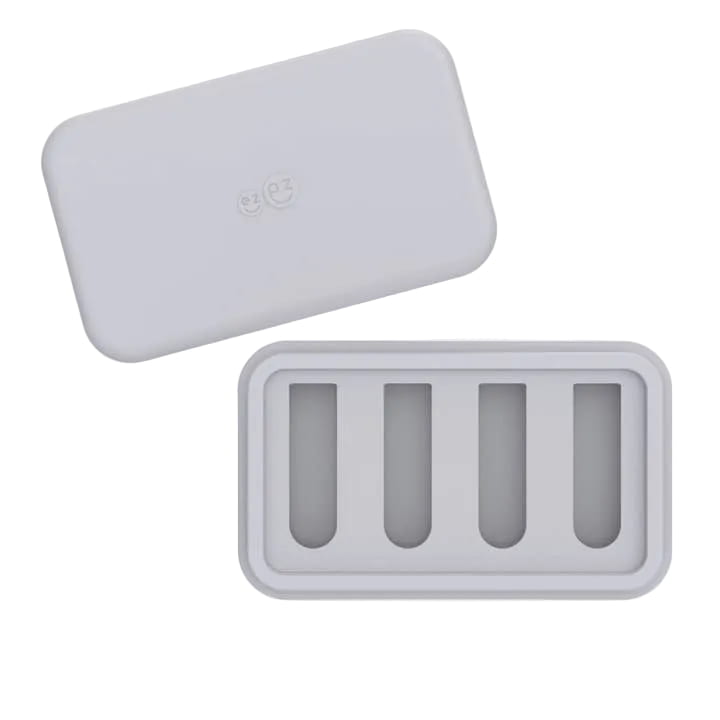 EZPZ Gumline Feeder Ice Tray (Baby 3+ months) Mealtime ezpz Pewter