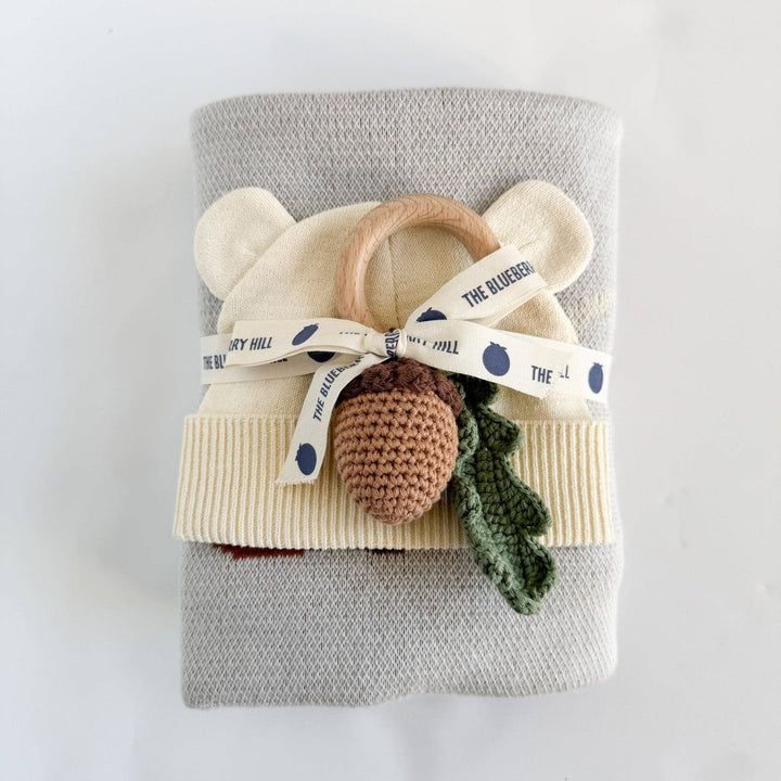 Alphabet Blanket Hat Teether Gift Set Baby Newborn Fox Baby Blanket The Blueberry Hill