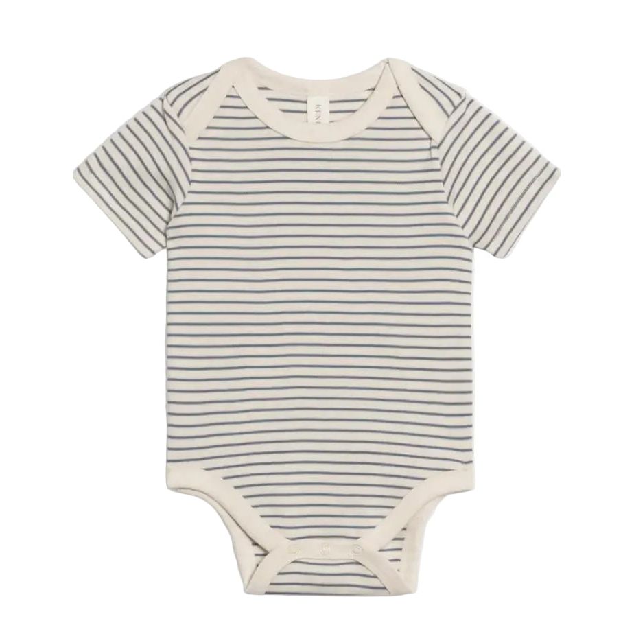 Colored Organics Afton Bodysuit - Bay Stripe / Ivory + Sea Bodysuit Colored Organics
