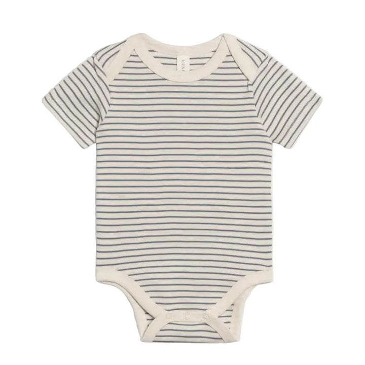 Colored Organics Afton Bodysuit - Bay Stripe / Ivory + Sea Bodysuit Colored Organics