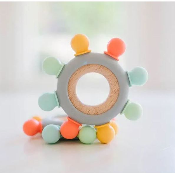 Bannor Toys Captains Wheel Wood + Silicone Baby Teething Toy Baby Toys Bannor Toys Bannor
