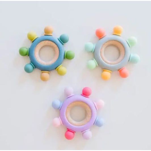 Bannor Toys Captains Wheel Wood + Silicone Baby Teething Toy Baby Toys Bannor Toys