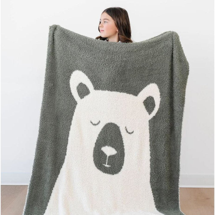 Saranoni Double-Layer Bamboni Receiving Blankets - Animals Swaddles & Blankets Saranoni Bear Double Layer