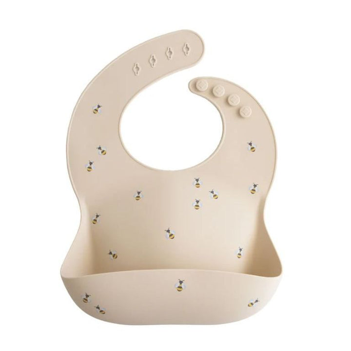 Mushie Silicone Baby Bib Mealtime Mushie