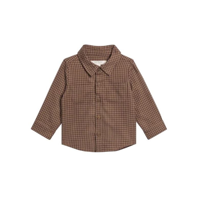 Colored Organics Berg Flannel Long Sleeve Collared Button Down Shirt Tops & Bottoms Colored Organics