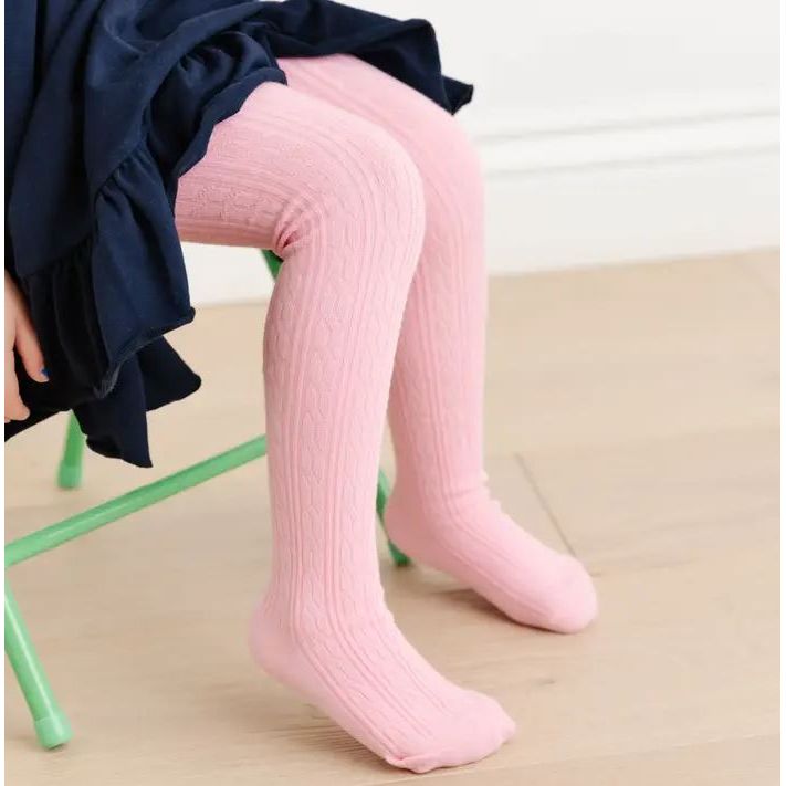 Little Stocking Co. -Blossom Cable Knit Tights Tights Little Stocking Co.