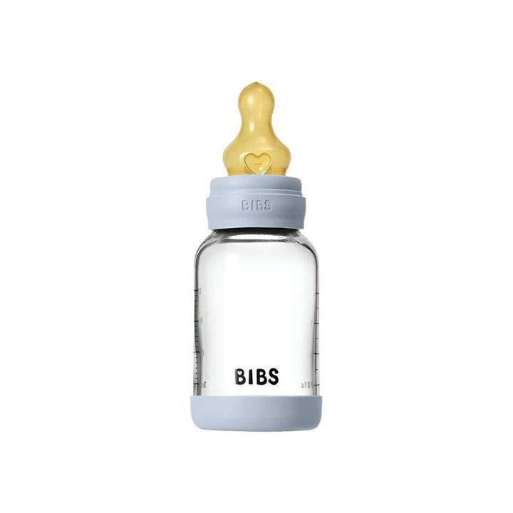 BIBS Baby 4oz Latex Glass Bottle with Bumper Bottles & Sippies BIBS USA