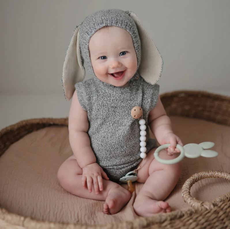 Mushie Bunny Teether Ring