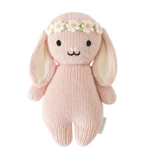 Cuddle + Kind Baby Baby Bunny (rose with ivory floral) Baby Animal Collection Cuddle + Kind