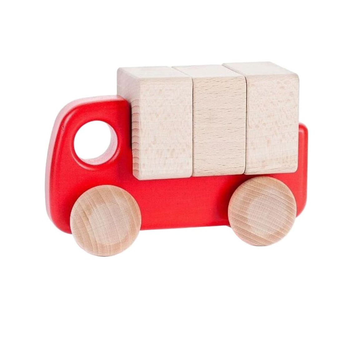 Bajo Car W/Blocks Vehicles Bajo Red