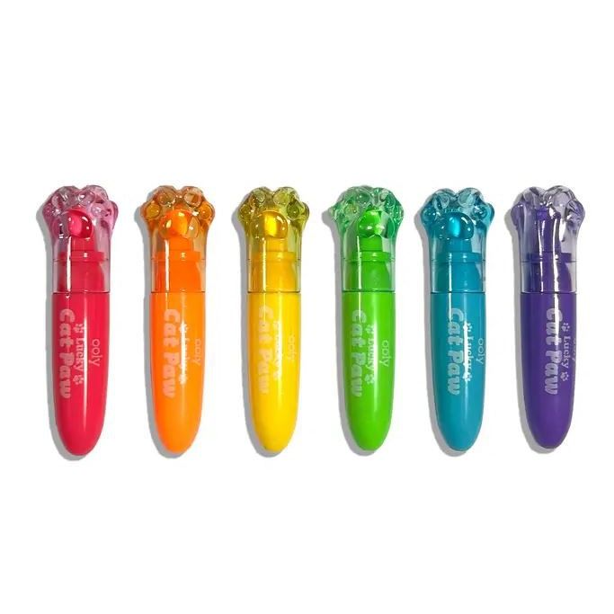 Ooly Lucky Cat Paw: Neon Highlighters - Berry Scent (Set of 6) Markers Ooly