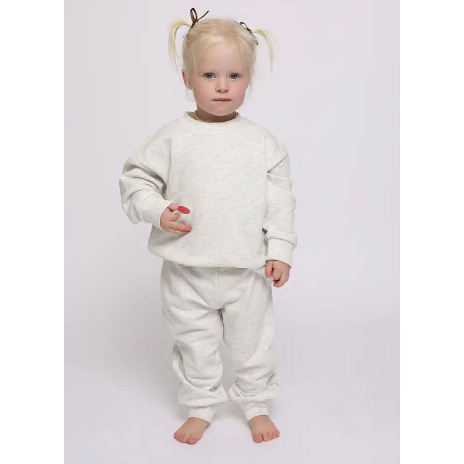 Forever French Child Sweat Set - Heather Grey Sweat Set Forever French Baby