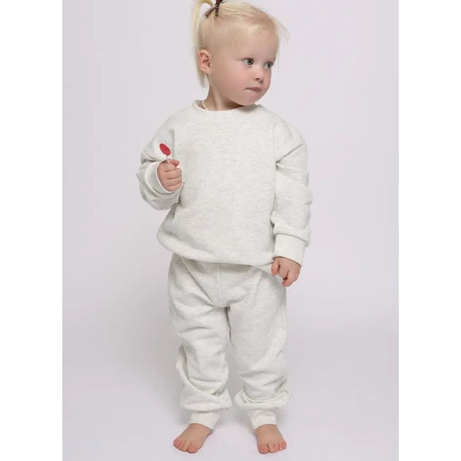 Forever French Child Sweat Set - Heather Grey Sweat Set Forever French Baby