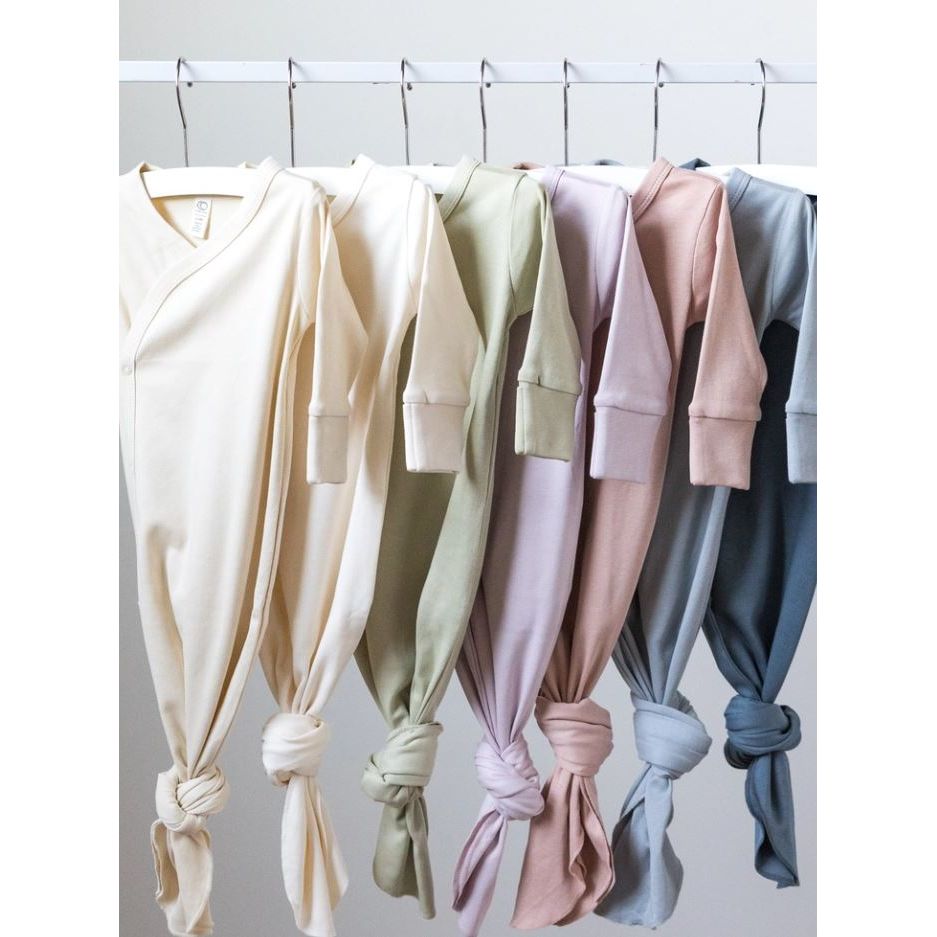 Colored Organics Indy Kimono Gown- Mist