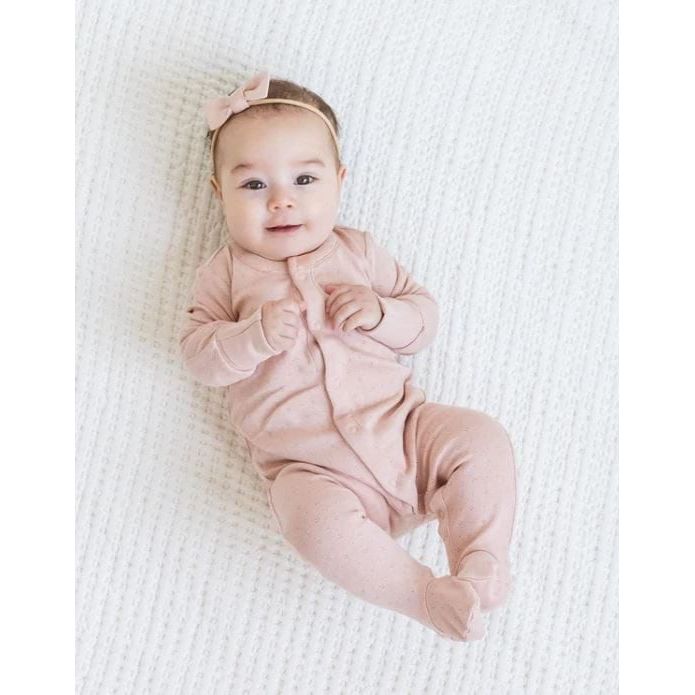 Colored Organics Pointelle Footed Sleeper Layette Colored Organics   