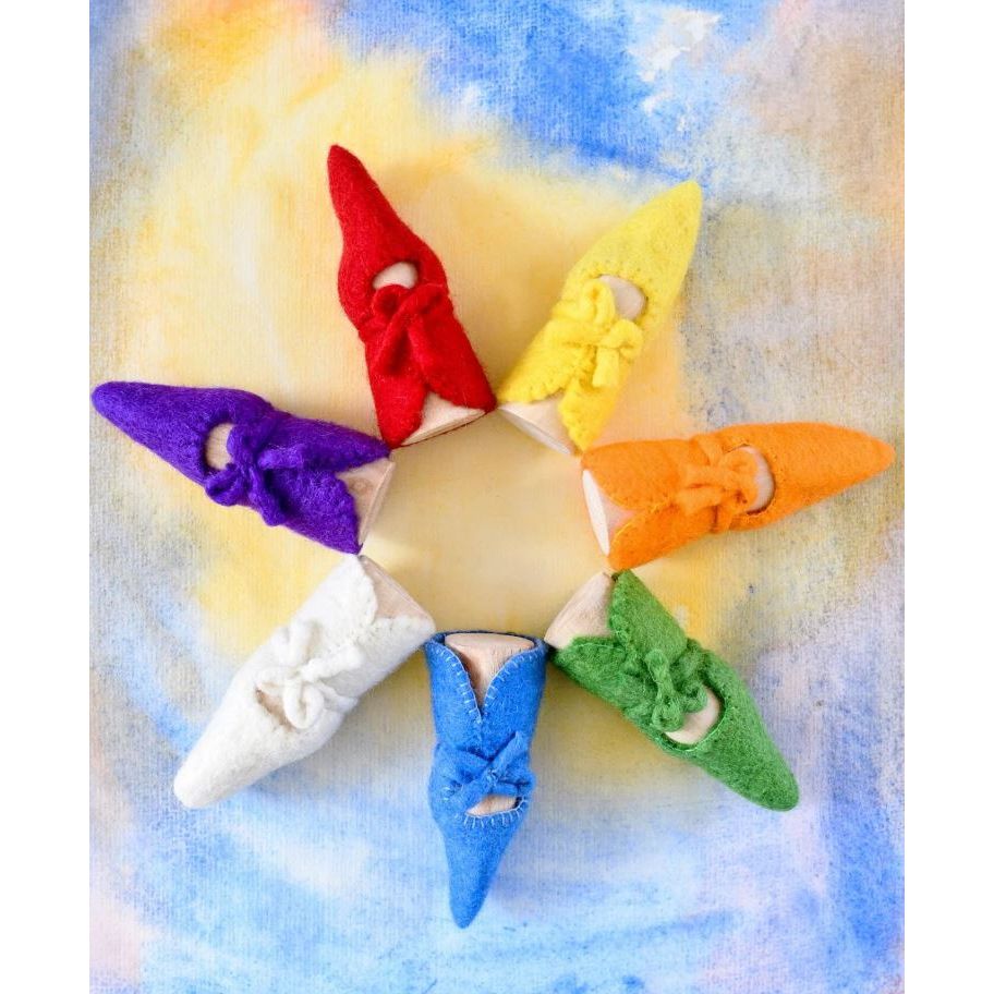 Tara Treasures Waldorf Colors of the Week Peg Dolls Set Wooden Toys Tara Treasures