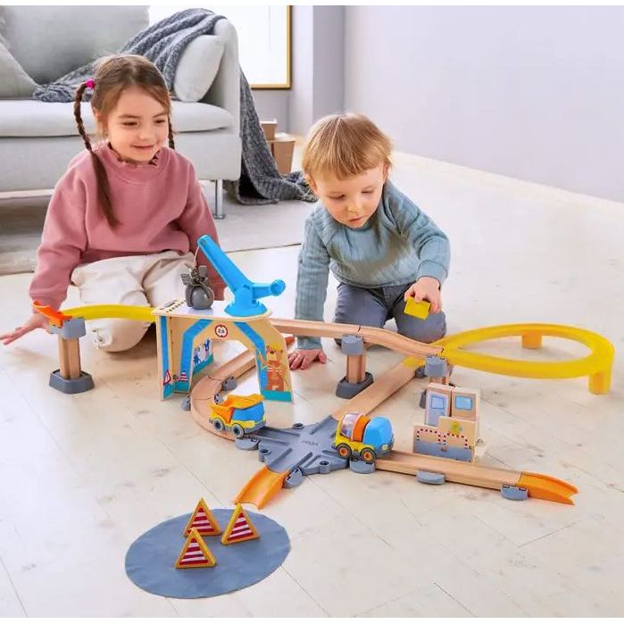 Haba Kullerbü Construction Zone Play Track Set Track Haba