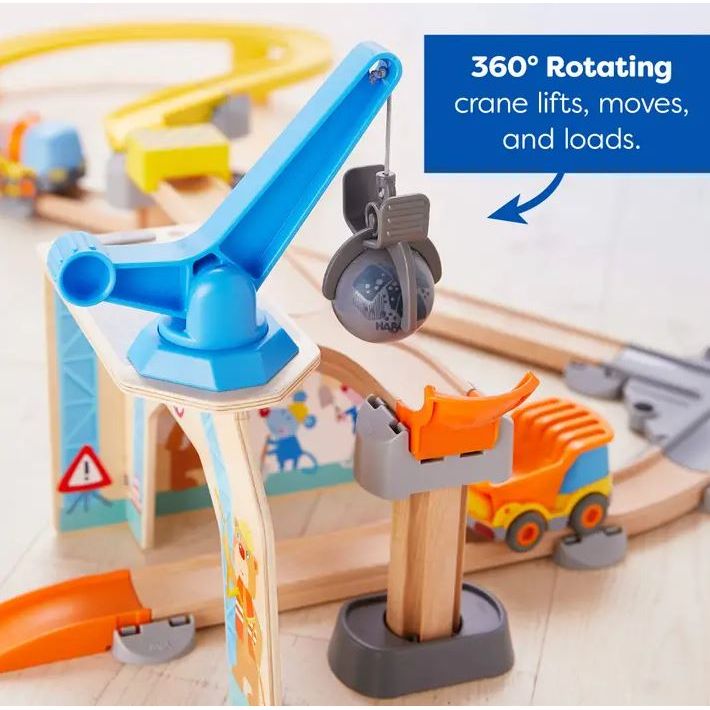 HABA Kullerbü プレイセット 知育玩具 HABA Kullerbu Construction Zone Play Track - STEM Toy – The