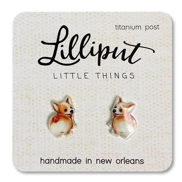 Lilliput Corgi Butt Earrings Apparel Accessories Lilliput Little Things
