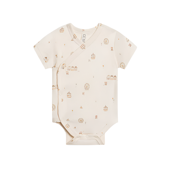 Colored Organics Lark Short Sleeve Kimono Bodysuit County Fair bodysuit Colored Organics   