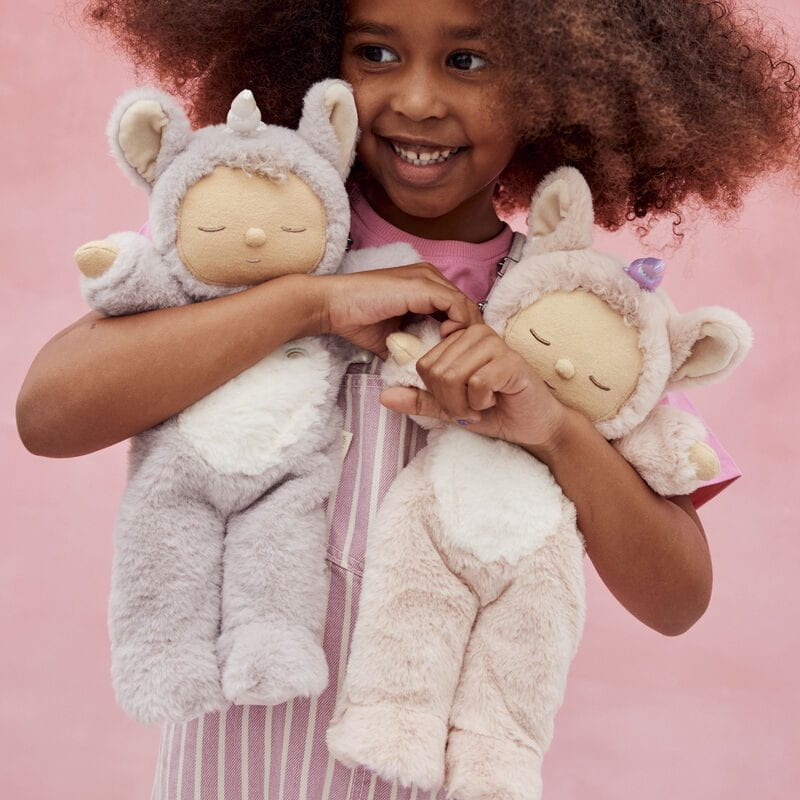 Olli Ella Cozy Dinkum Unicorn Sweet Pea - Lilac Dolls Olliella