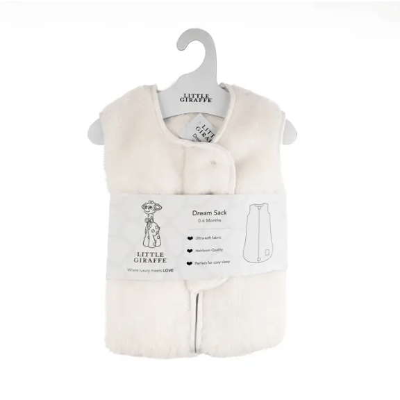 Little Giraffe Stretch Chenille Dreamsack- Cream Swaddles &amp; Blankets Little Giraffe